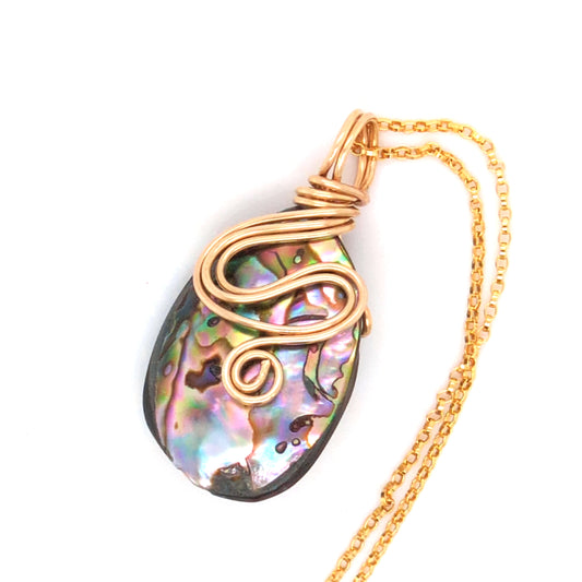 Abalone Reversible Pendant