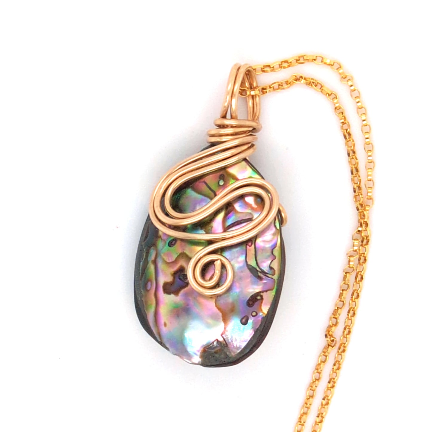 Abalone Reversible Pendant