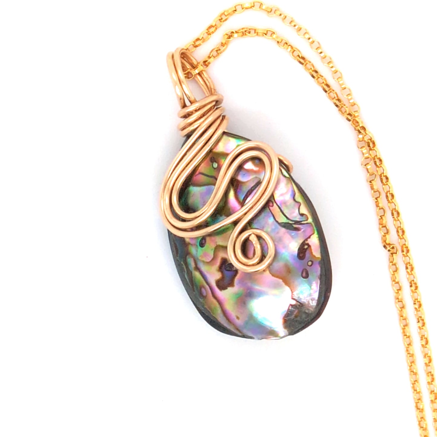 Abalone Reversible Pendant