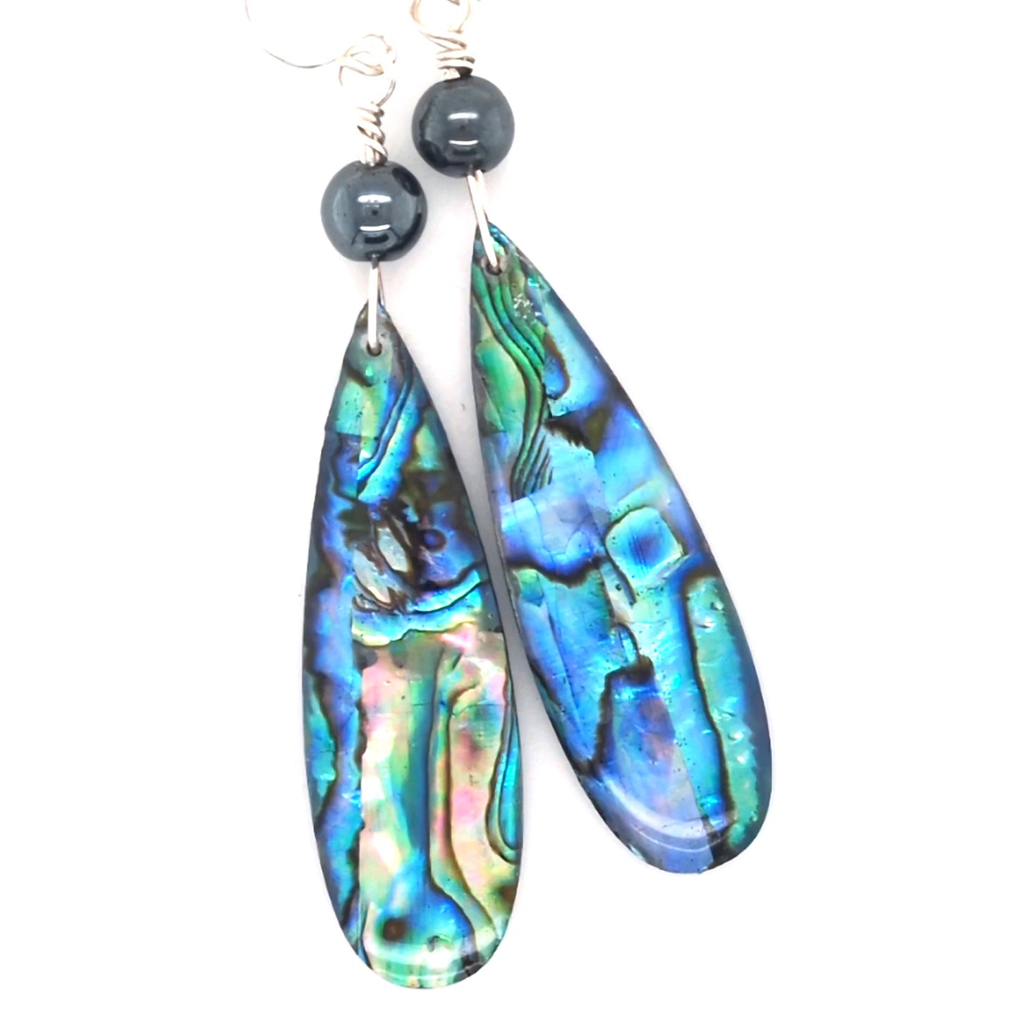 Abalone Spear Earrings