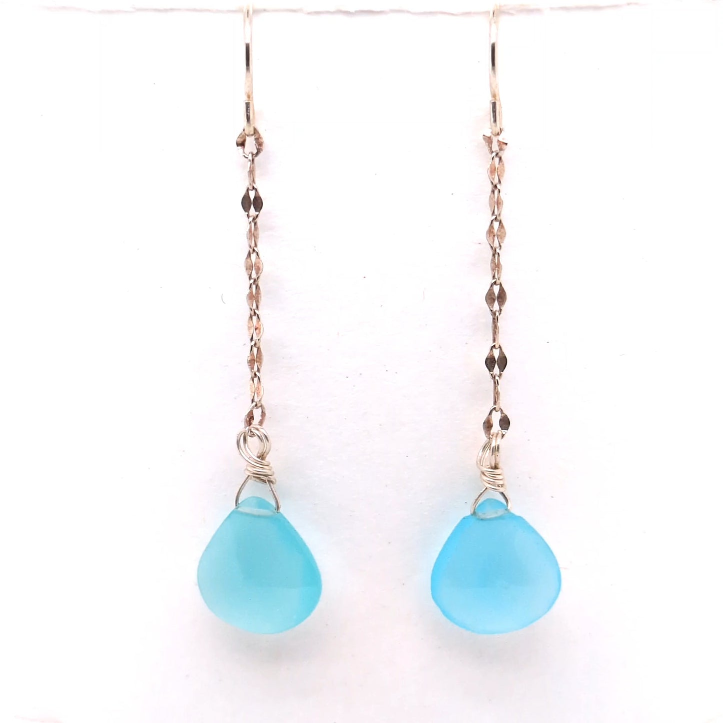 Chain Drop Gemstone Earrings