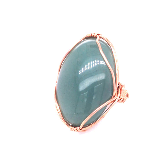Xlarge Gemstone Copper Ring