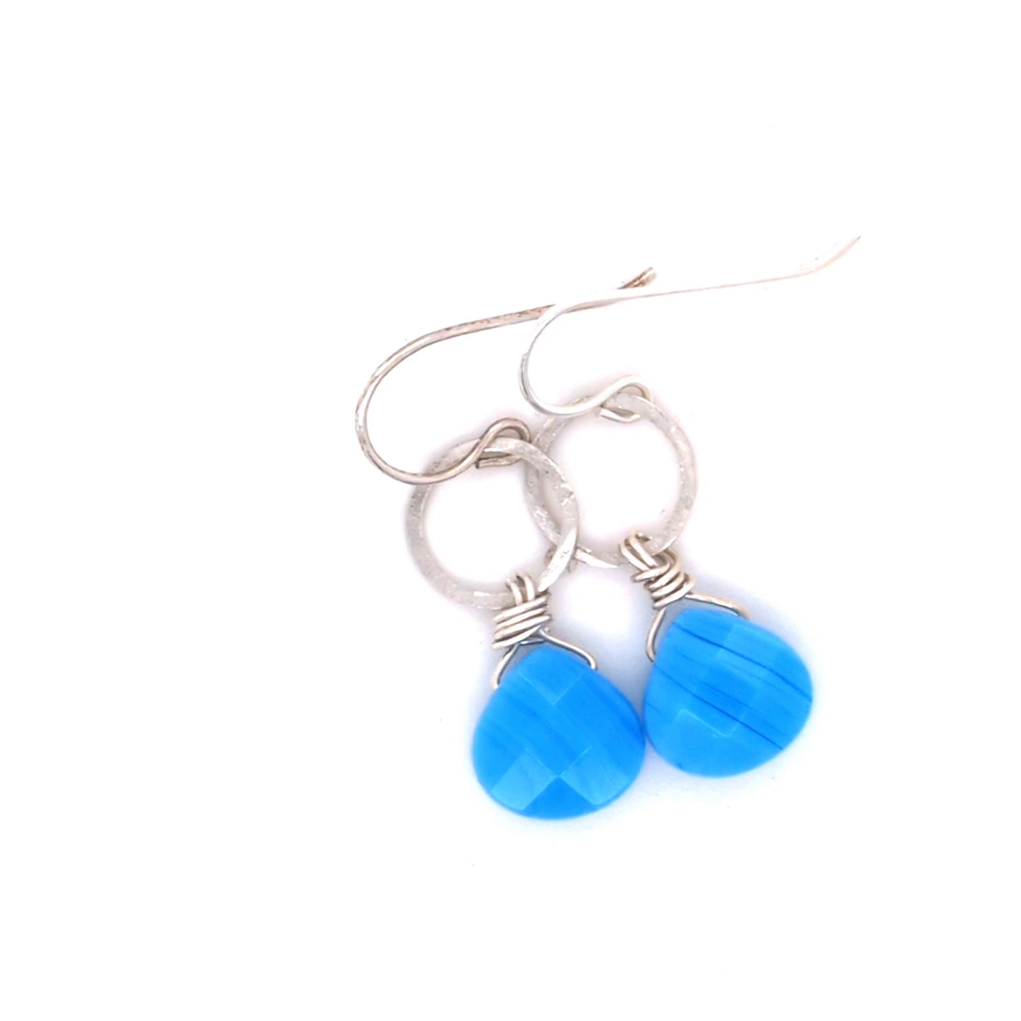 Blue Agate Earrings