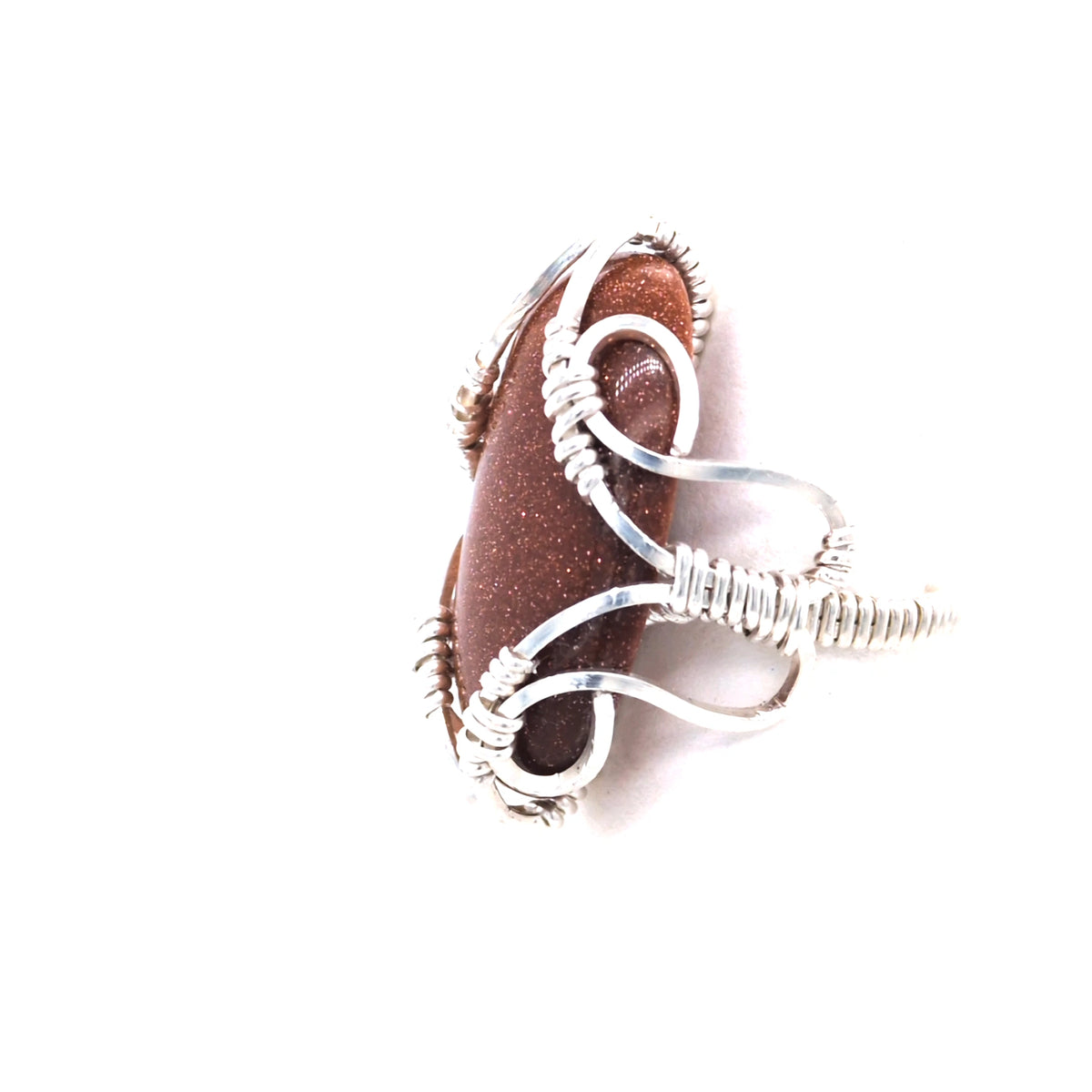 Goldstone Large Ring