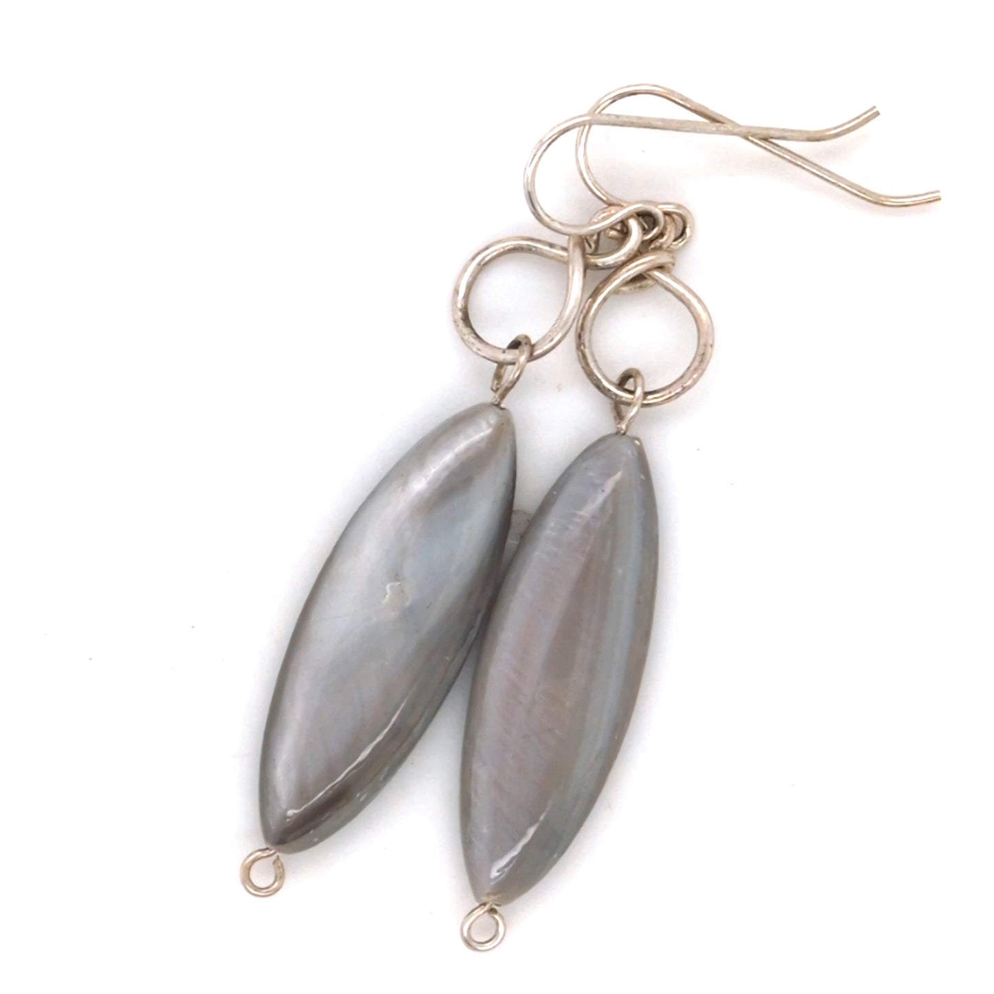 Grey MOP earrings