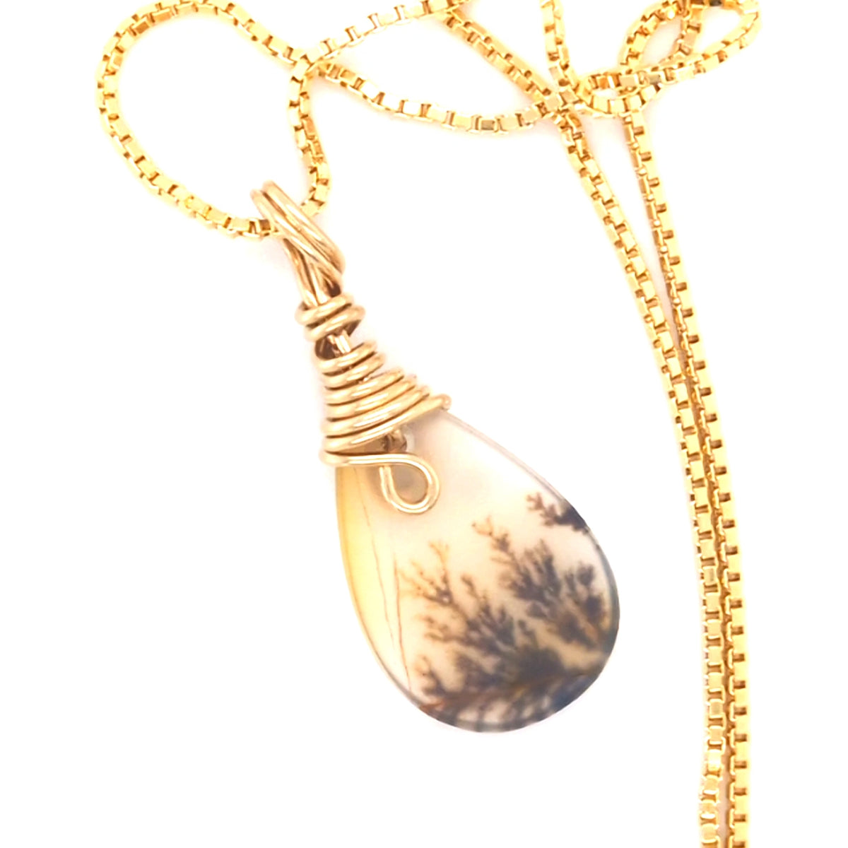 Agate Moss Pendant