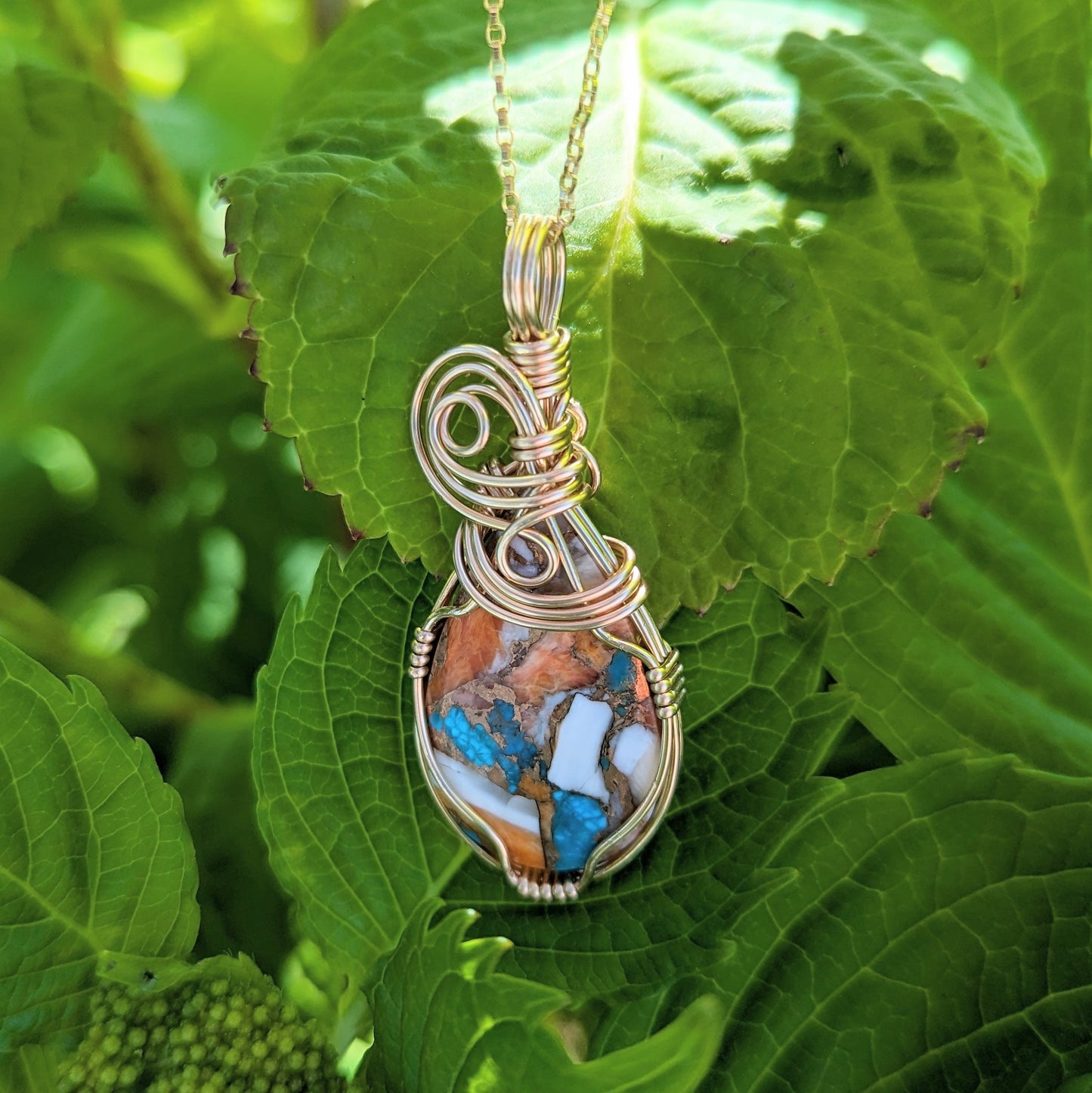 Turquoise Spiny Oyster Pendant