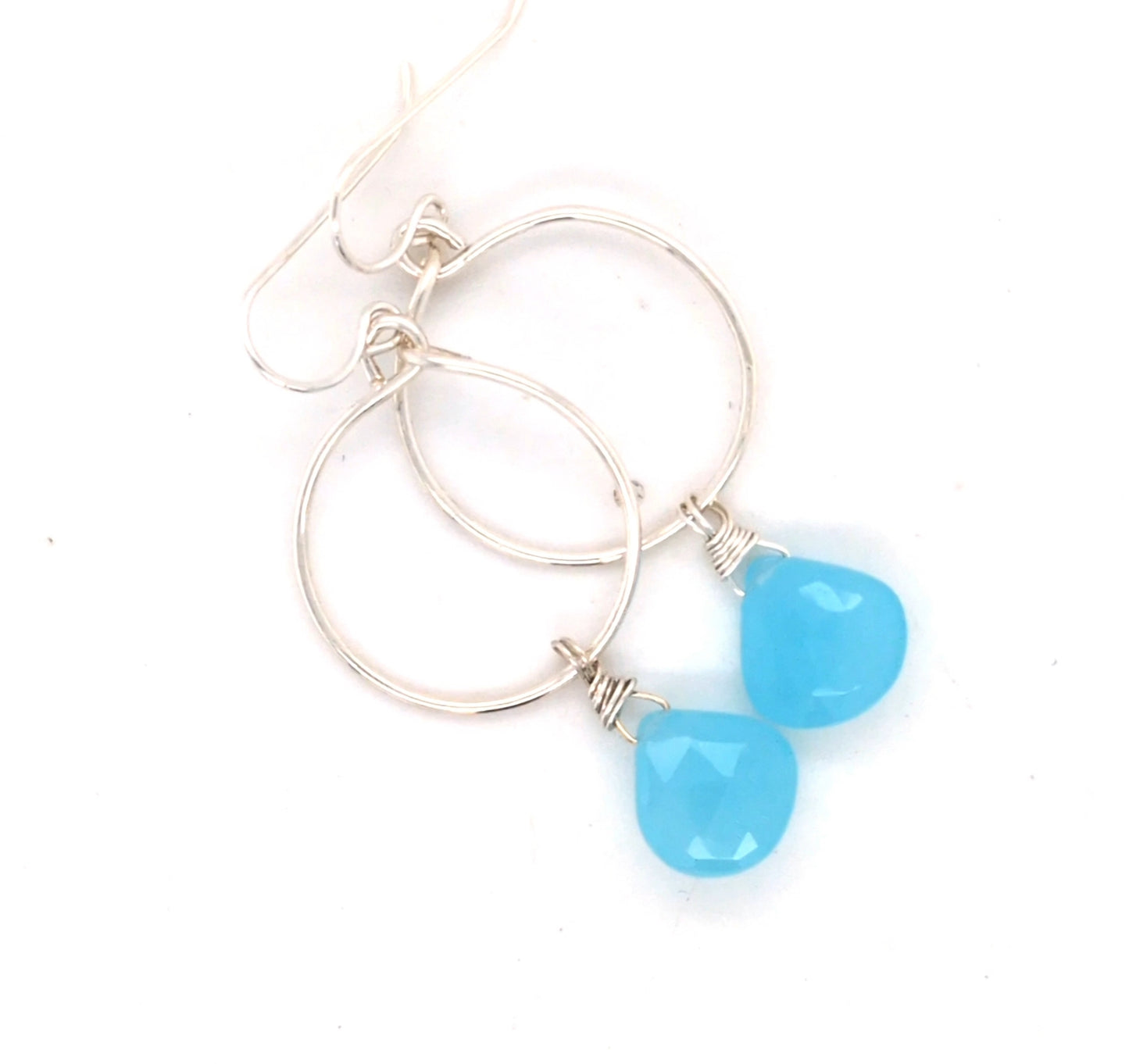 Chalcedony hoops