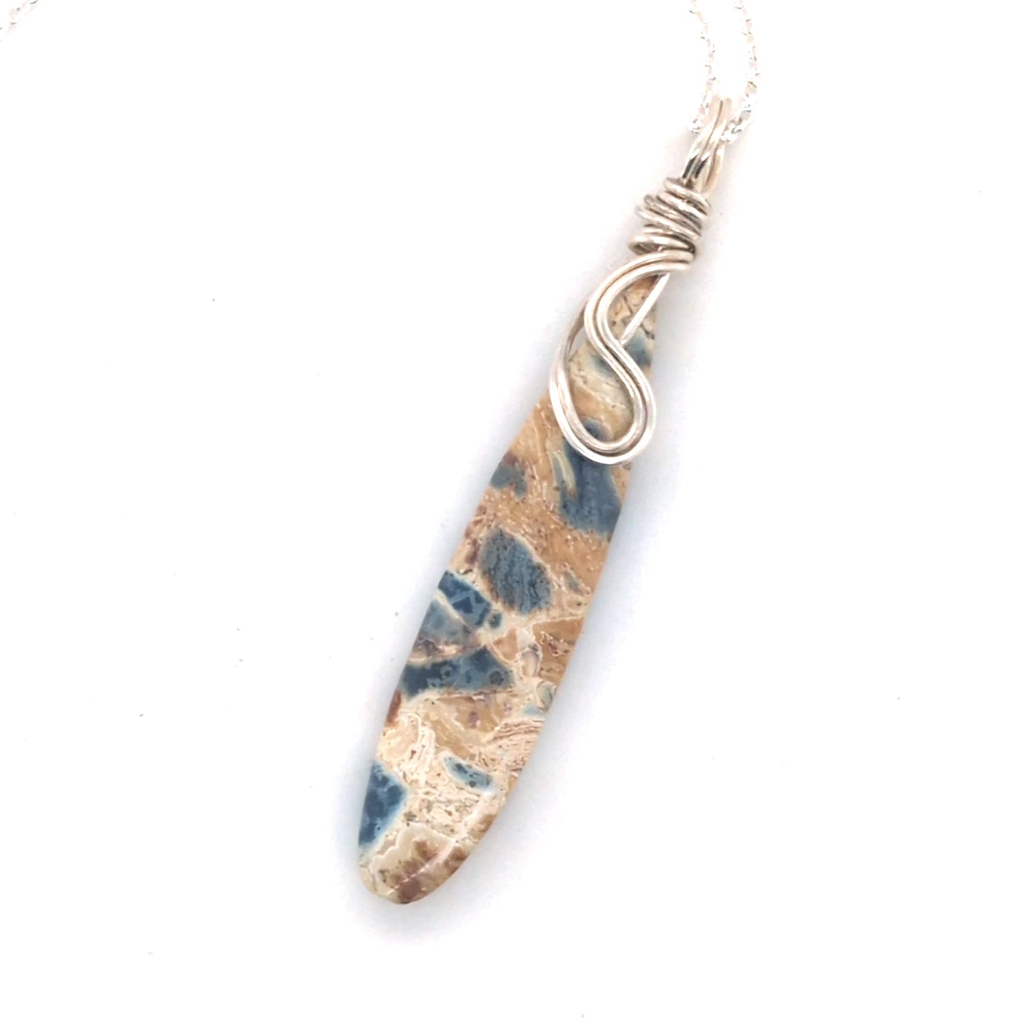 Slate Blue Jasper Pendant