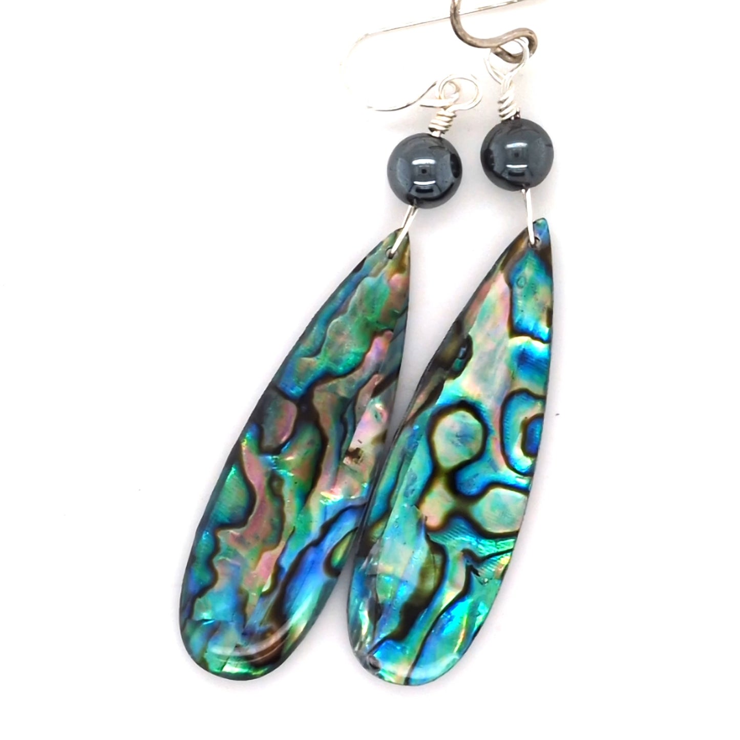Abalone Spear Earrings
