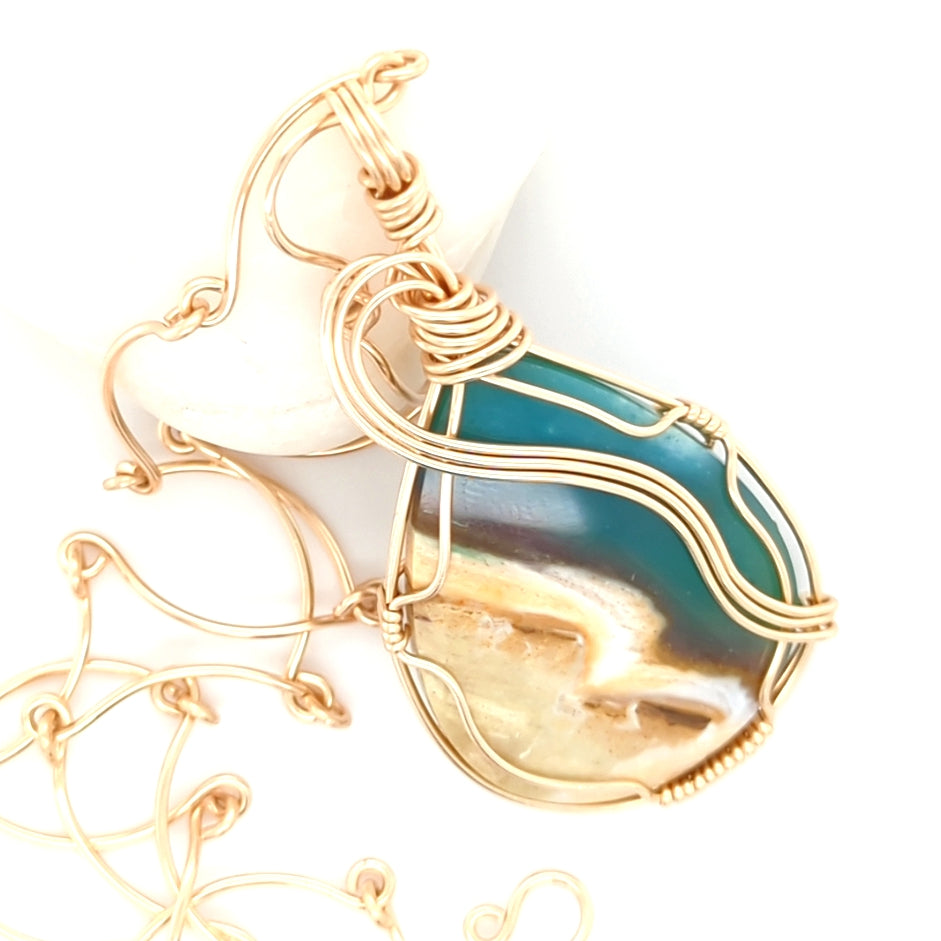 Beach Opal Necklace