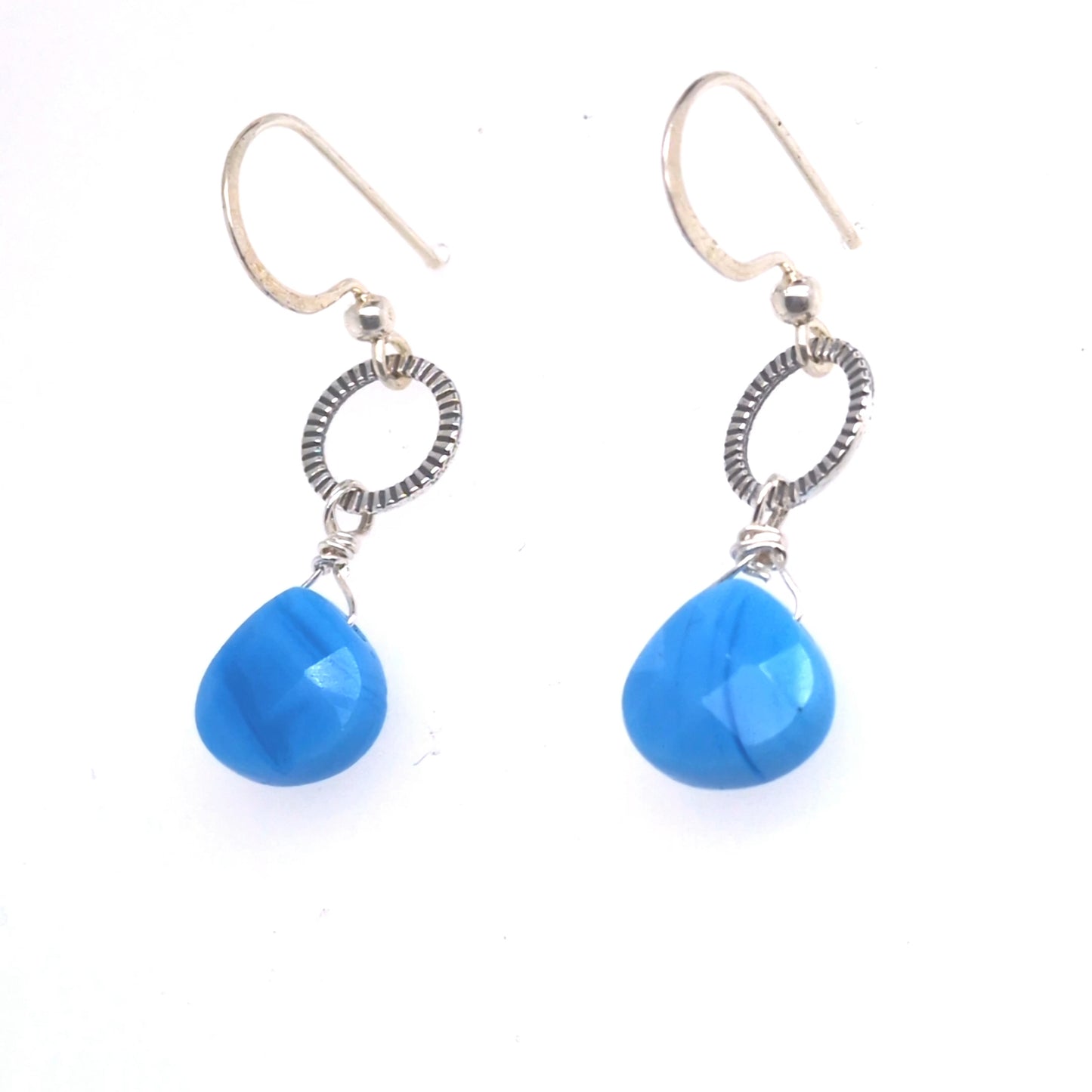Blue Agate Earrings