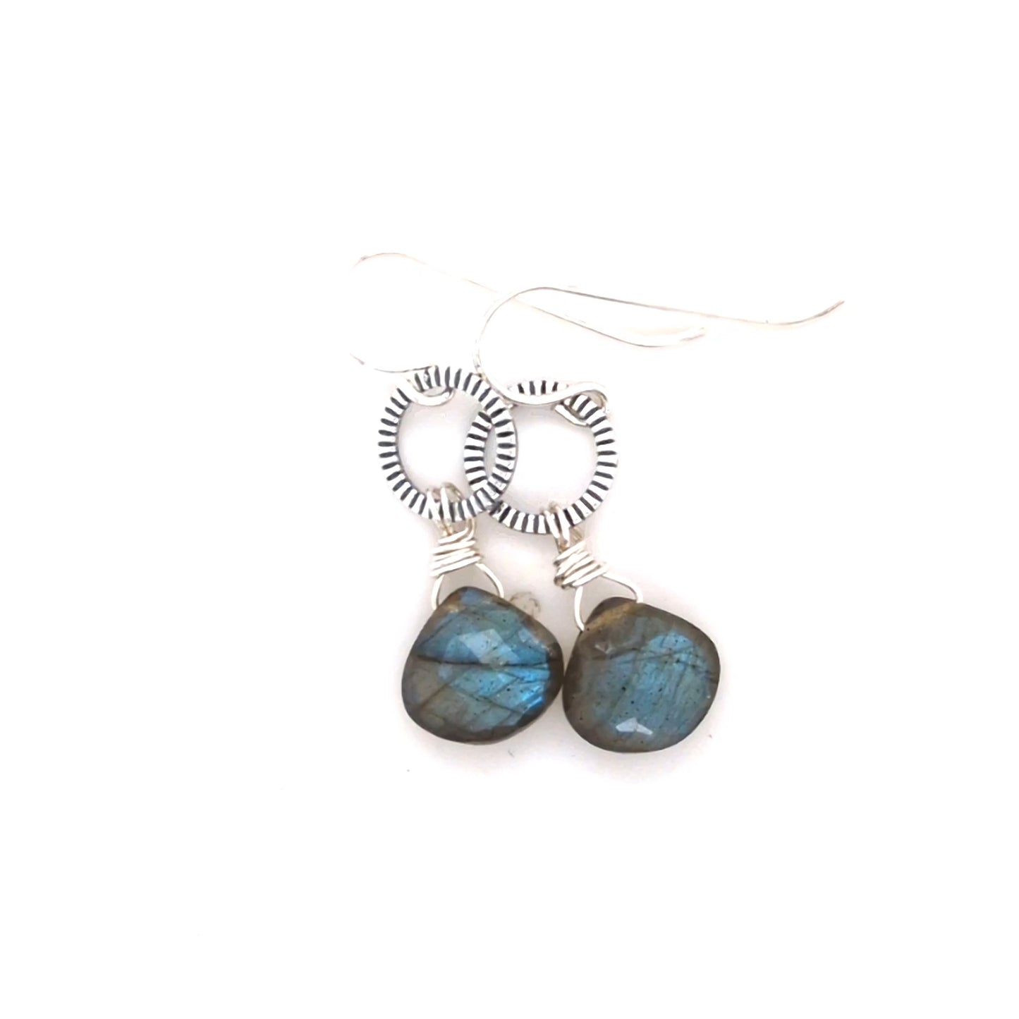 Labradorite drop earrings