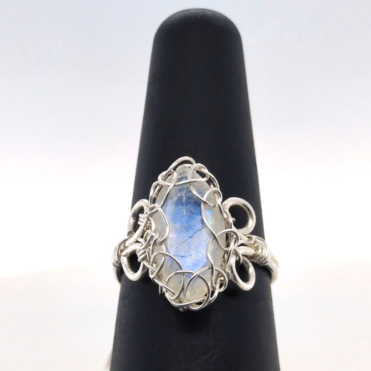 Moonstone Marquise Ring