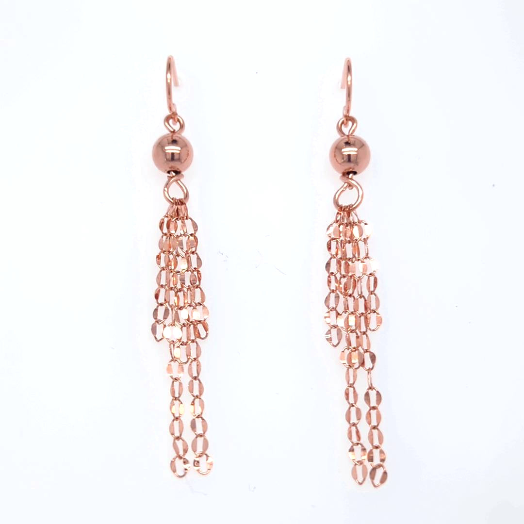 Rose Gold Chain Earrings