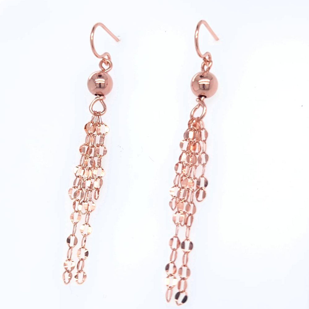 Rose Gold Chain Earrings
