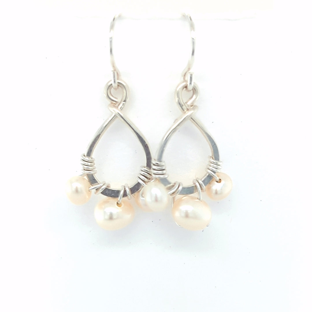 Pearl Hoops Small