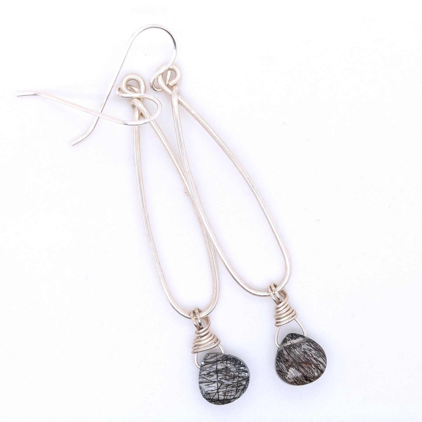 Tourmaline Quartz Hoop Earrings
