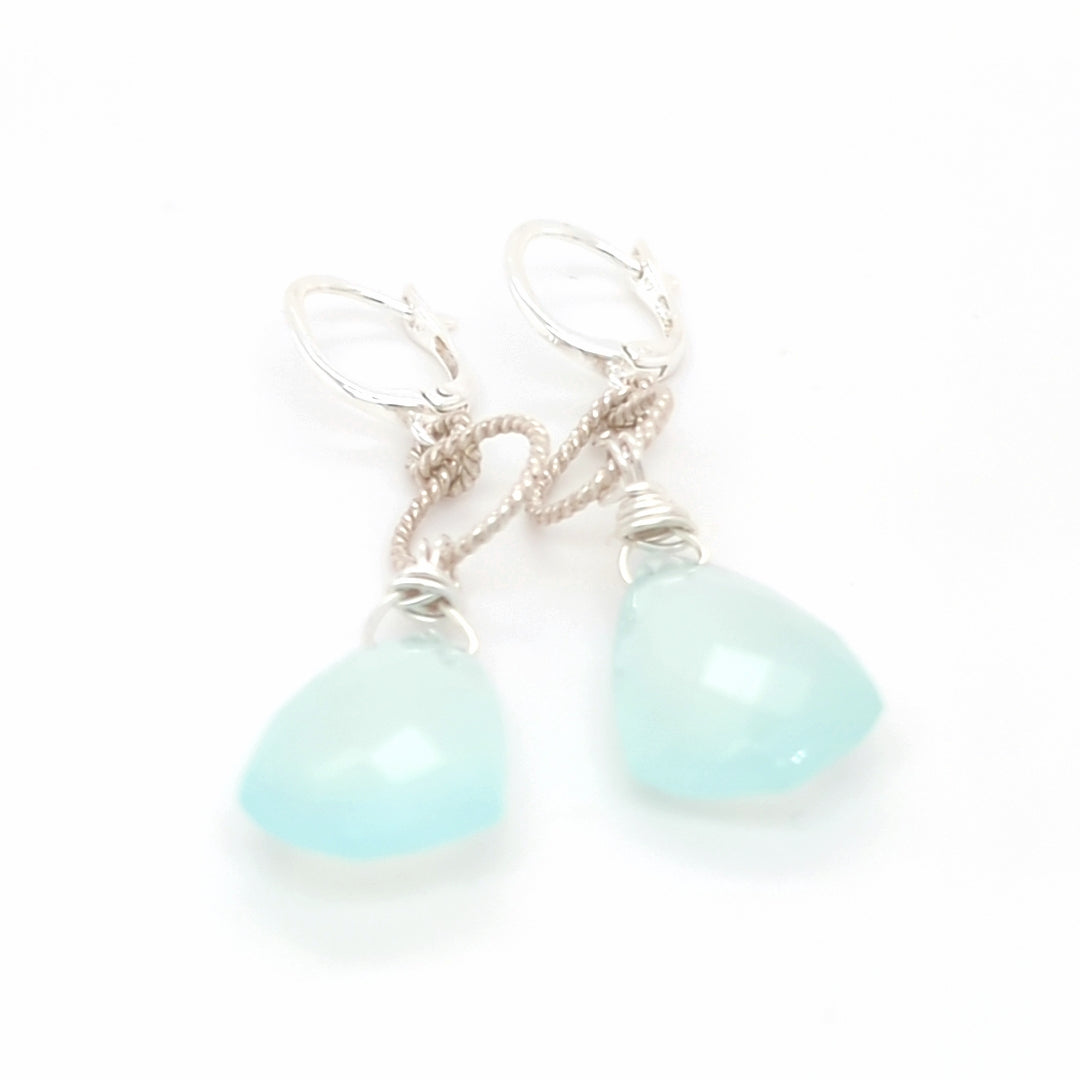 Teal Chalcedony Chandeliers