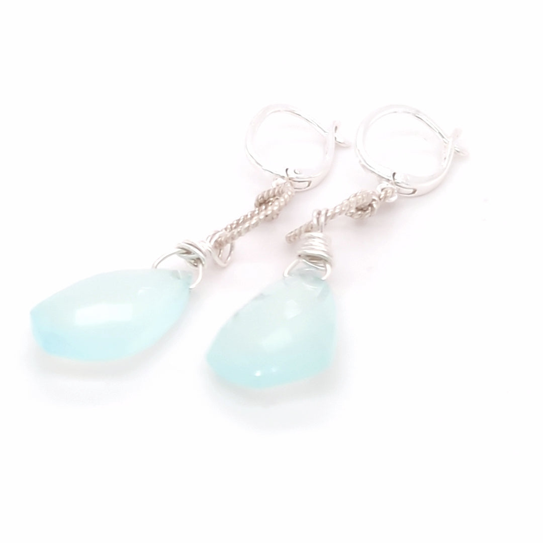 Teal Chalcedony Chandeliers