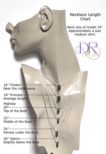 Necklace length chart and explanation