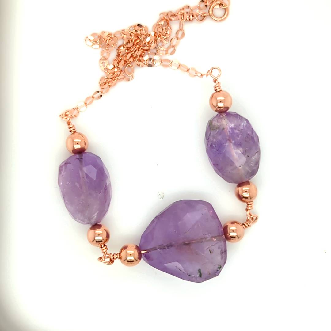 Amethyst Nugget Necklace