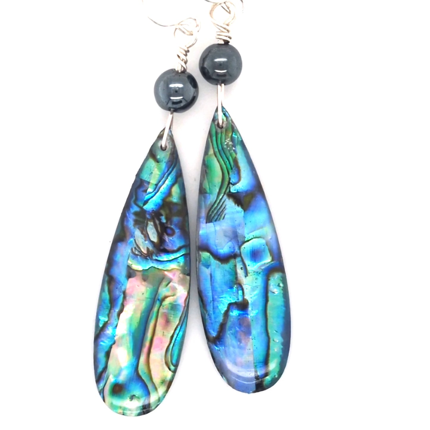 Abalone Spear Earrings