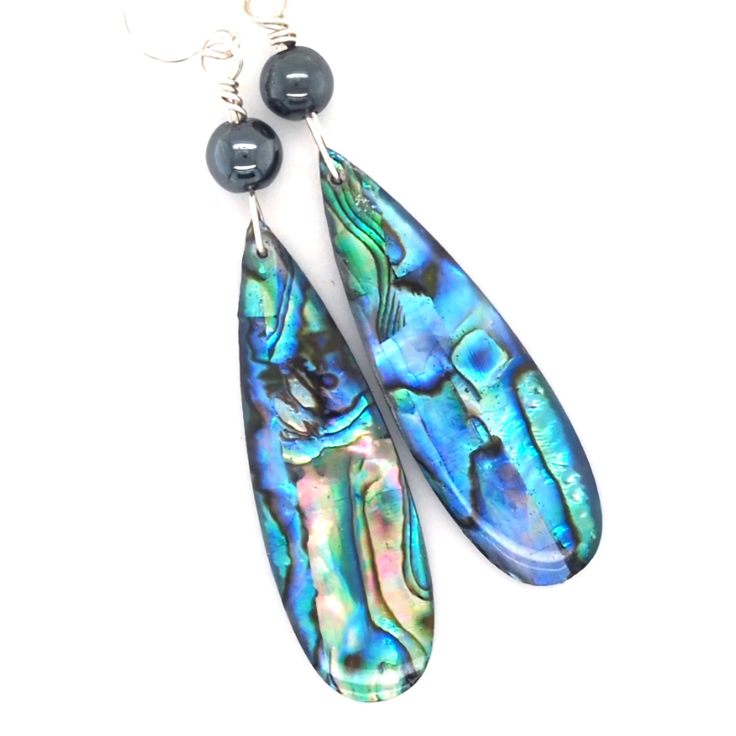 Abalone Spear Earrings