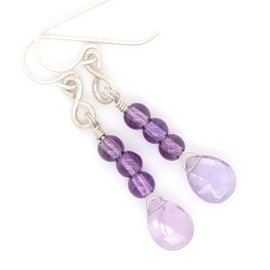 Amethyst Drop Earrings