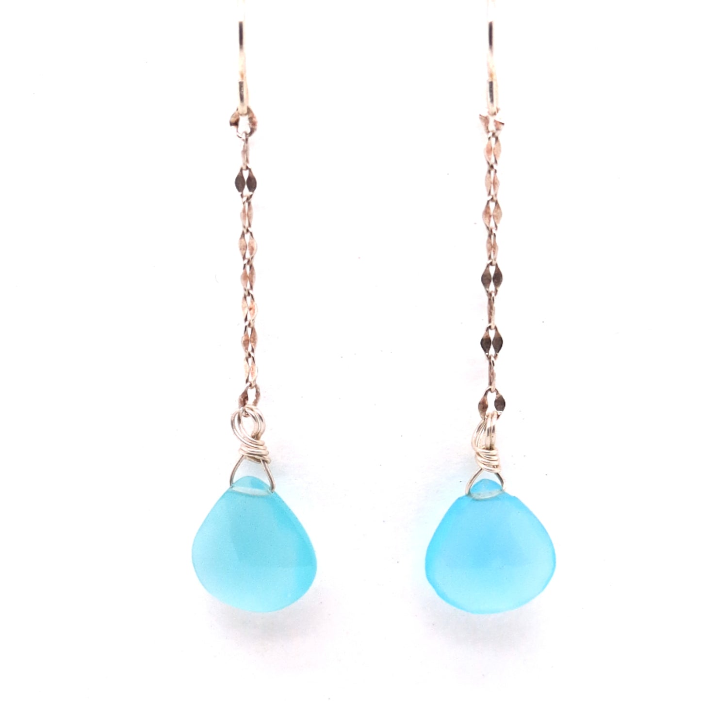 Chain Drop Gemstone Earrings