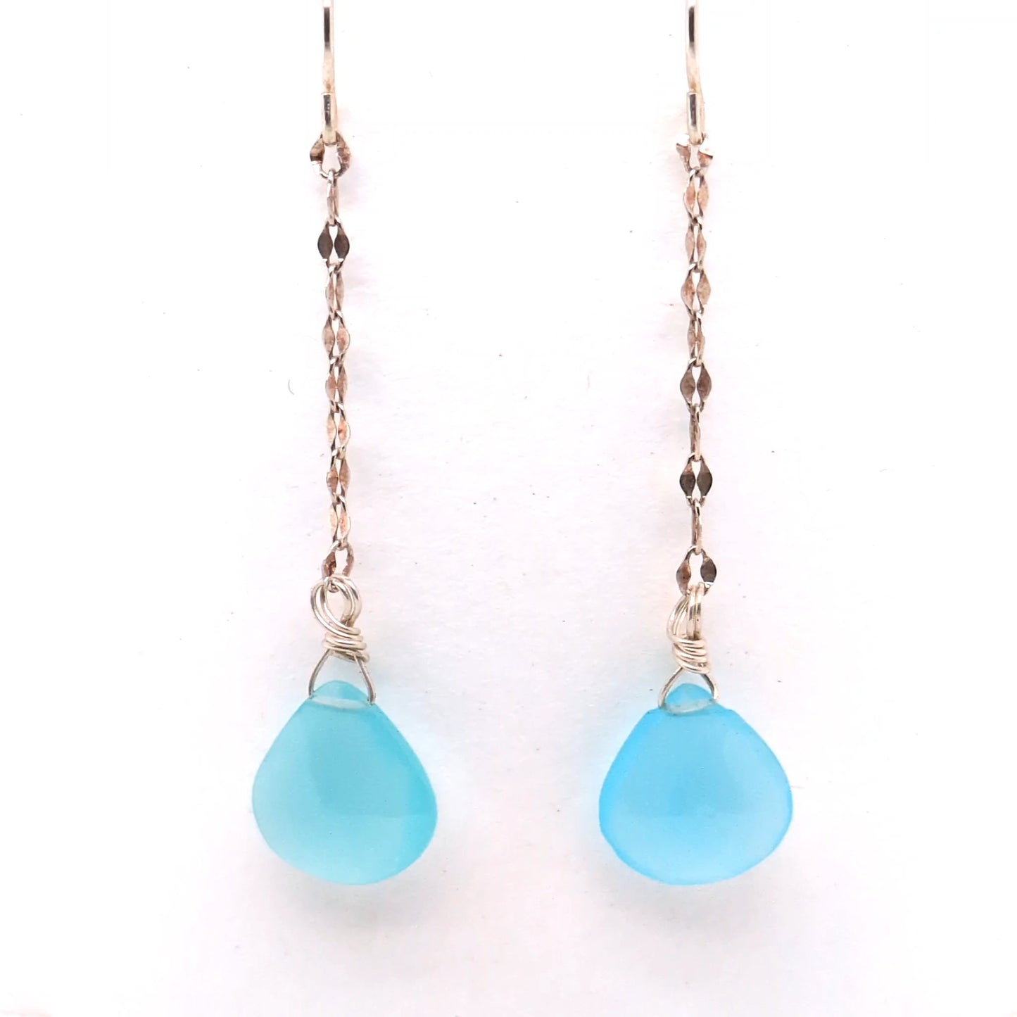 Chain Drop Gemstone Earrings