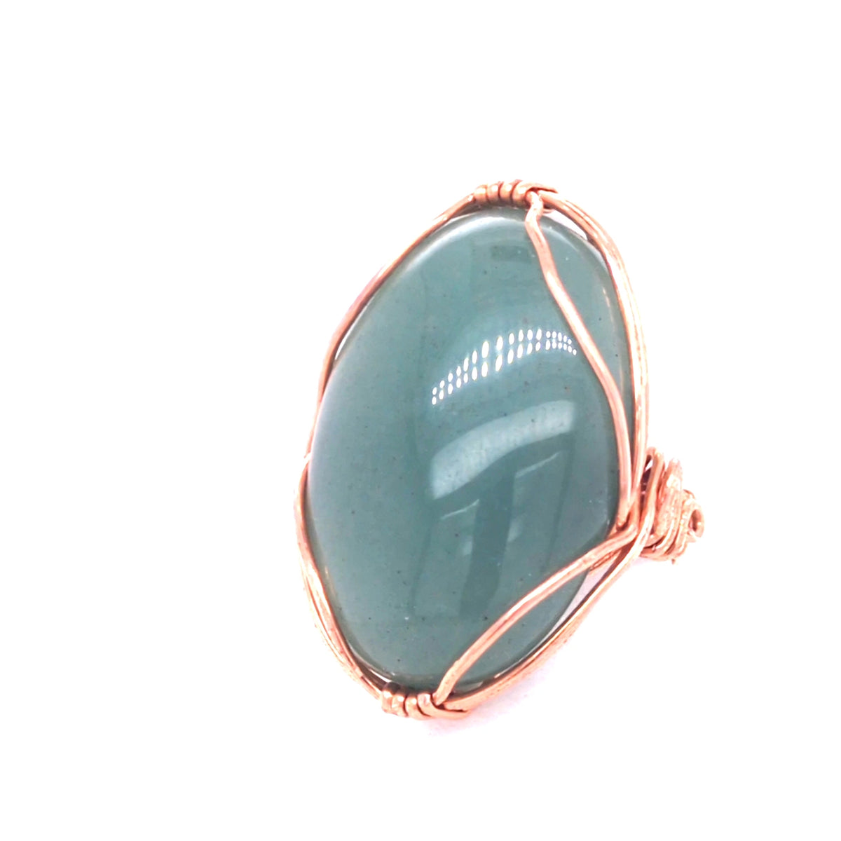 Xlarge Gemstone Copper Ring