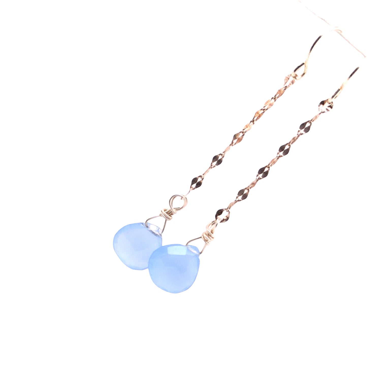 Chain Drop Gemstone Earrings