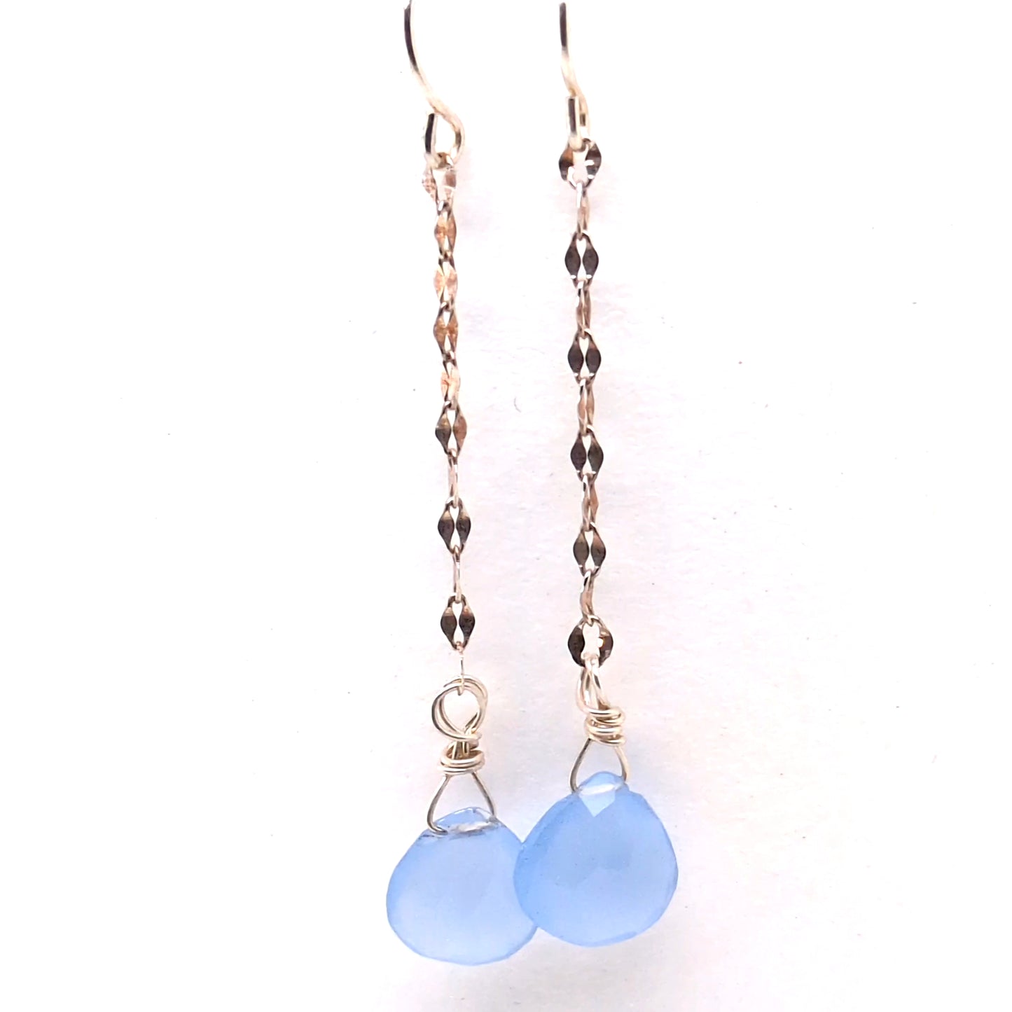 Chain Drop Gemstone Earrings