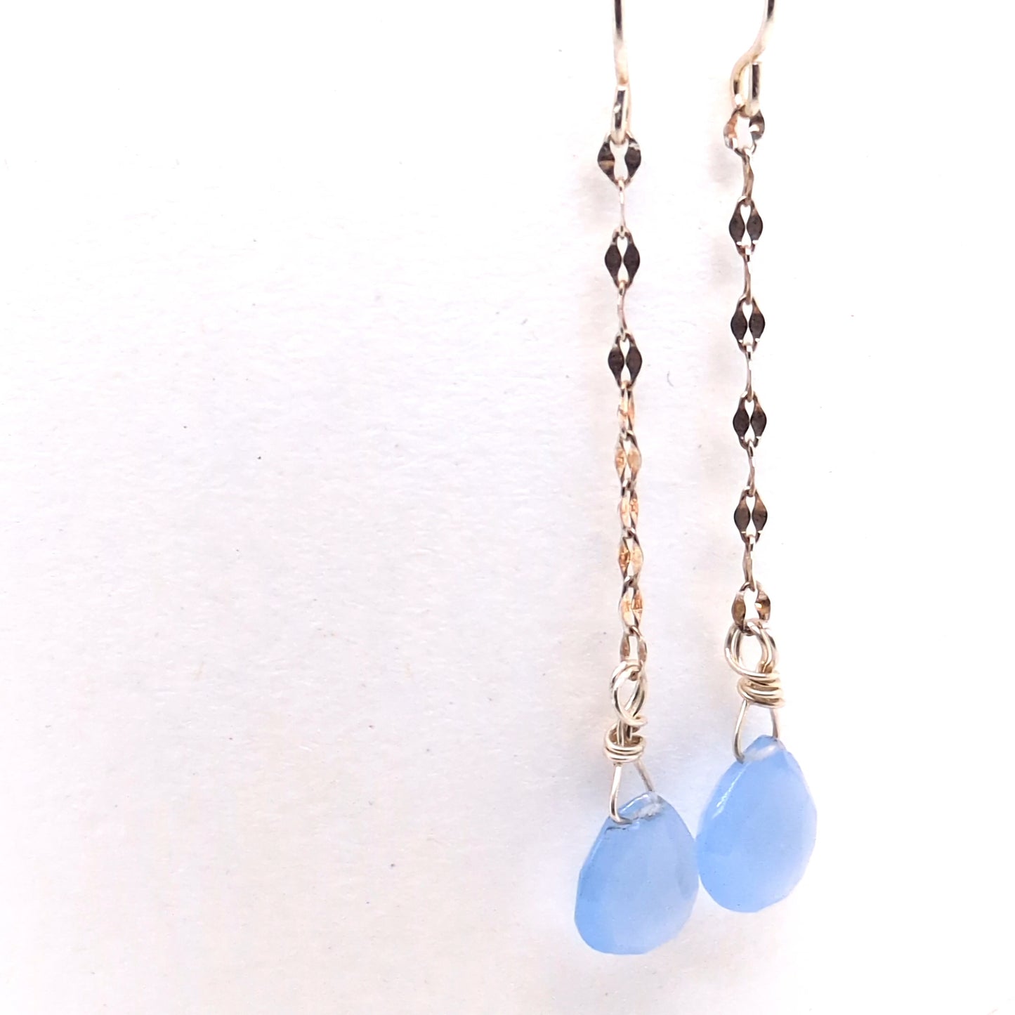 Chain Drop Gemstone Earrings