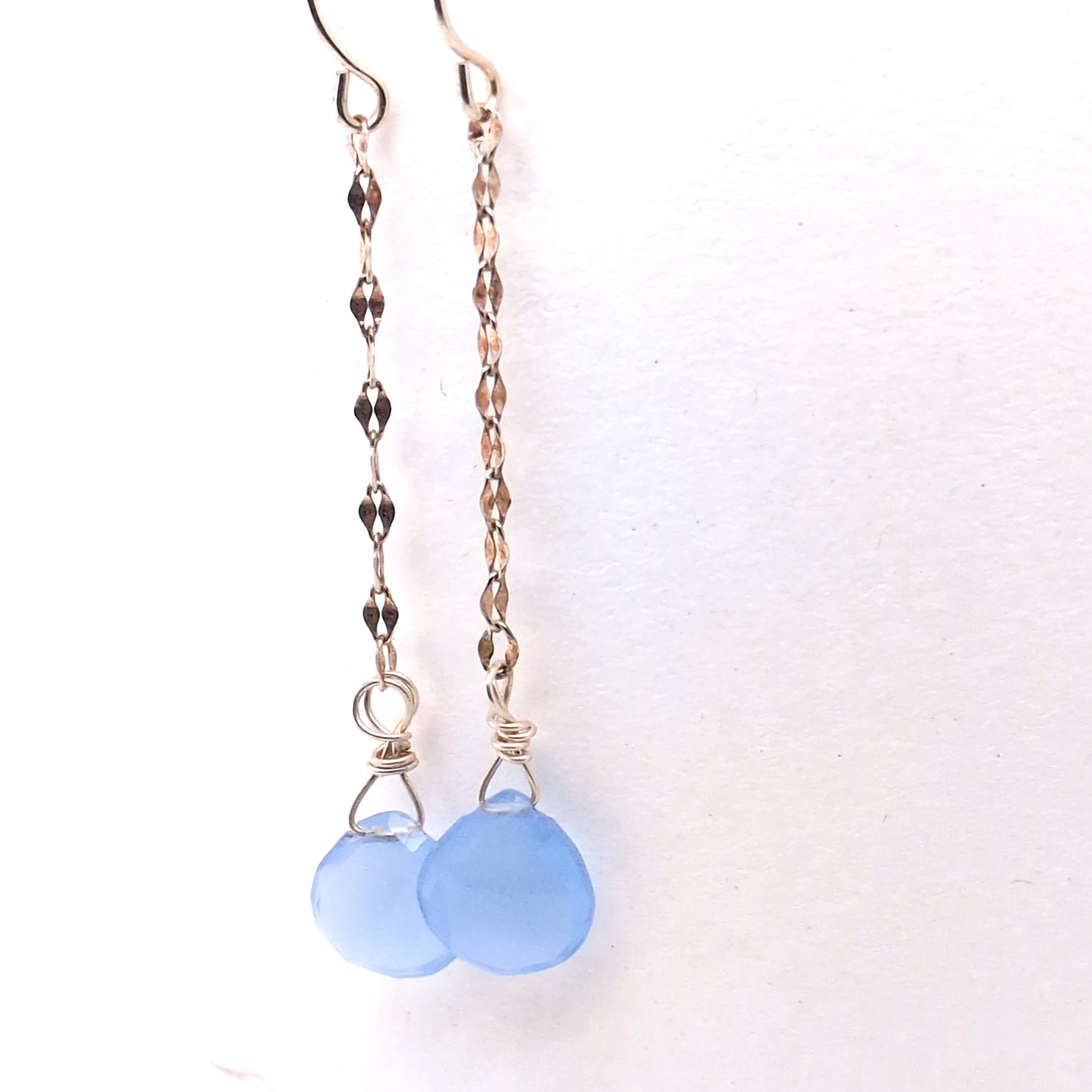 Chain Drop Gemstone Earrings