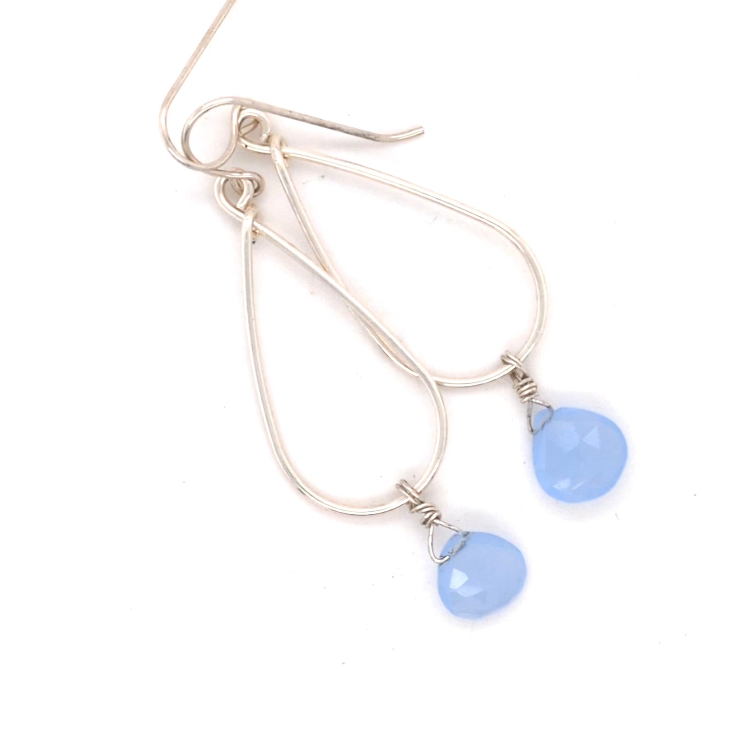 Chalcedony hoops