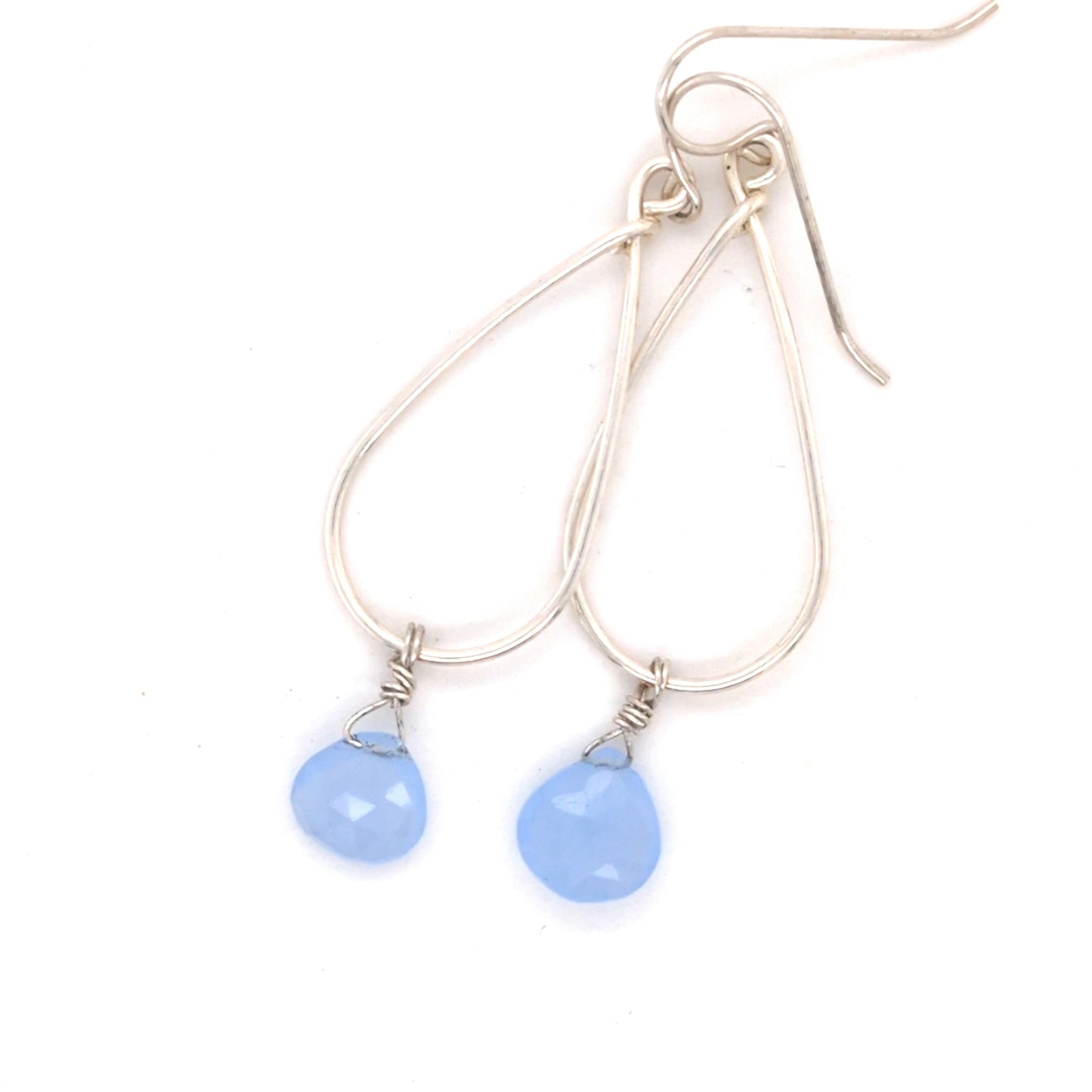 Chalcedony hoops