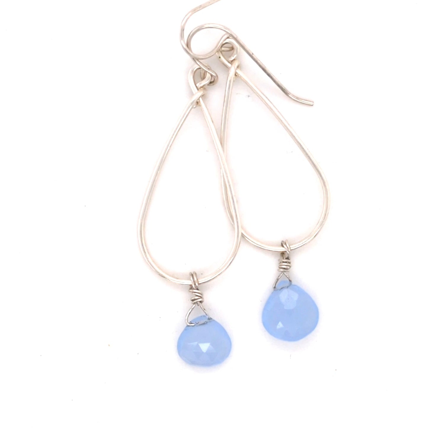 Chalcedony hoops