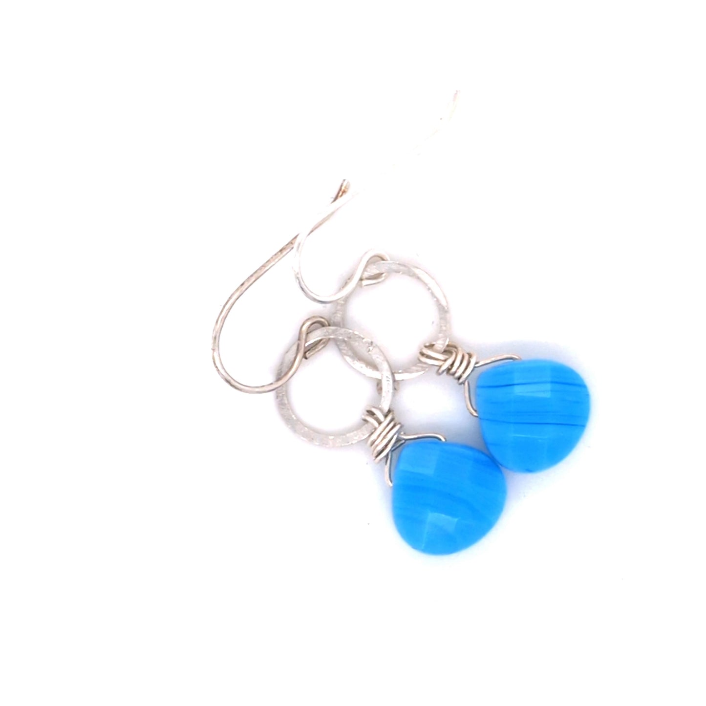 Blue Agate Earrings