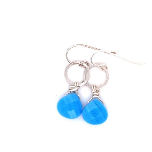 Blue Agate Earrings