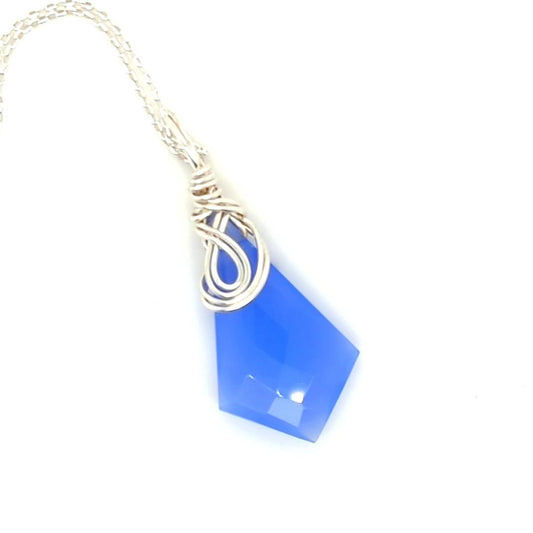 Blue Chalcedony Pendant