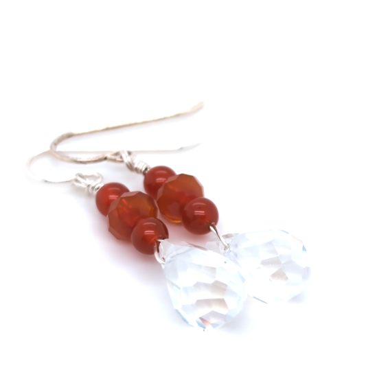 Gemstone Quartz Drop Earrings