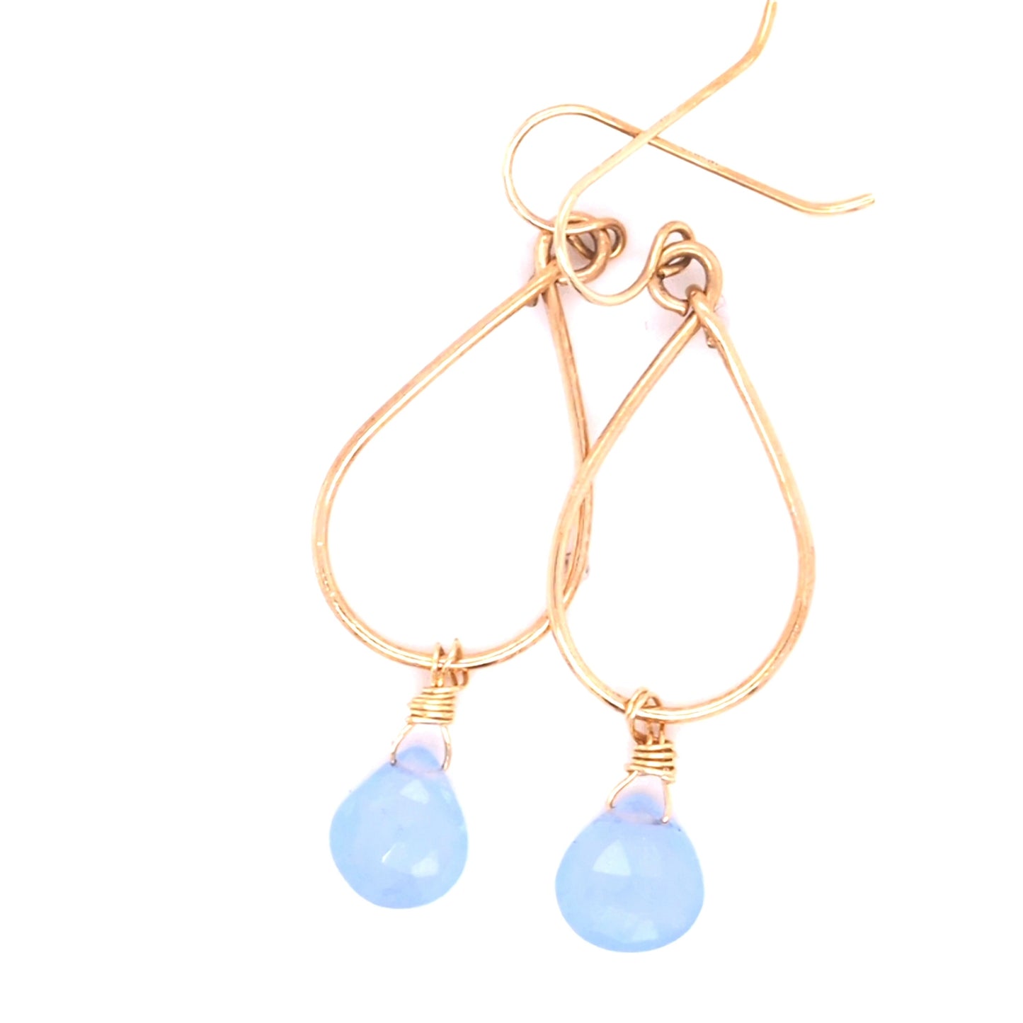 Chalcedony hoops