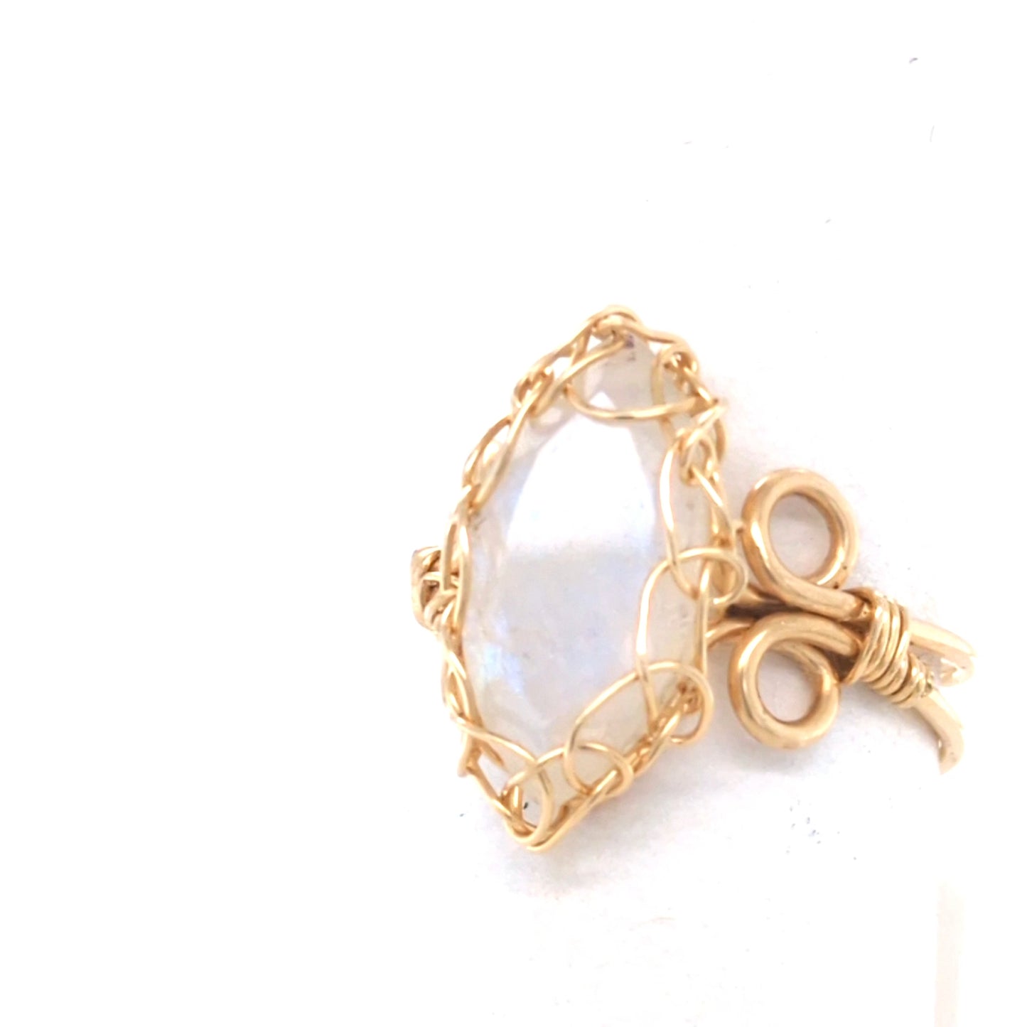 Moonstone Marquise Ring