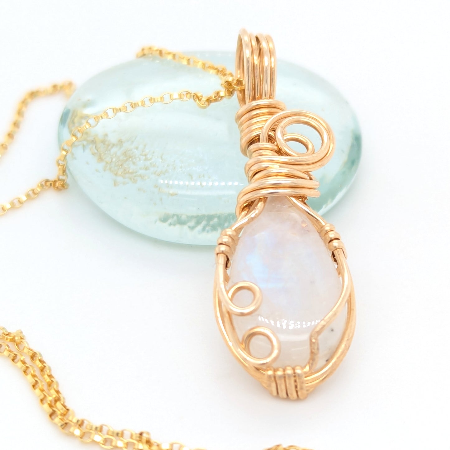 Moonstone Pendant Gold