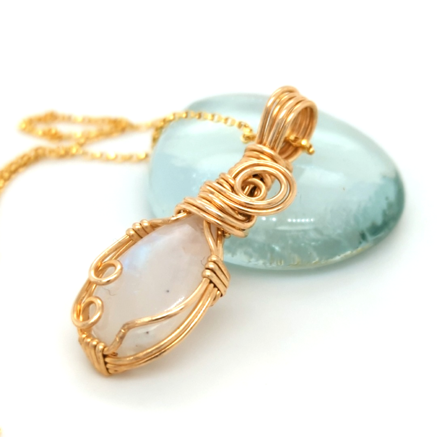 Moonstone Pendant Gold