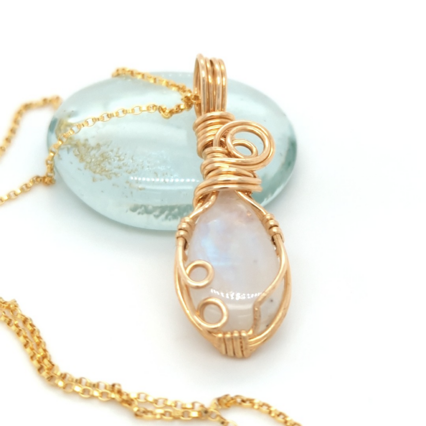 Moonstone Pendant Gold