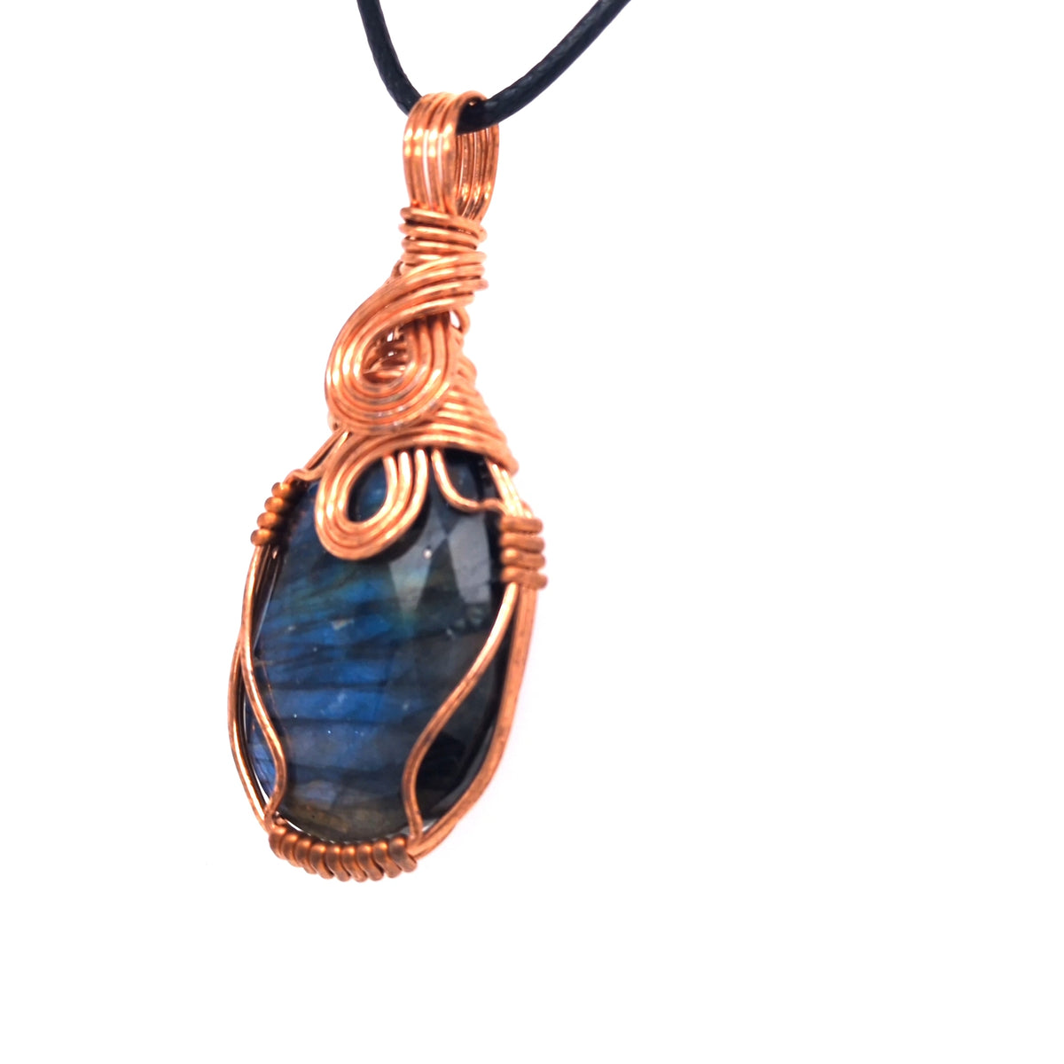 Copper Gemstone Pendants