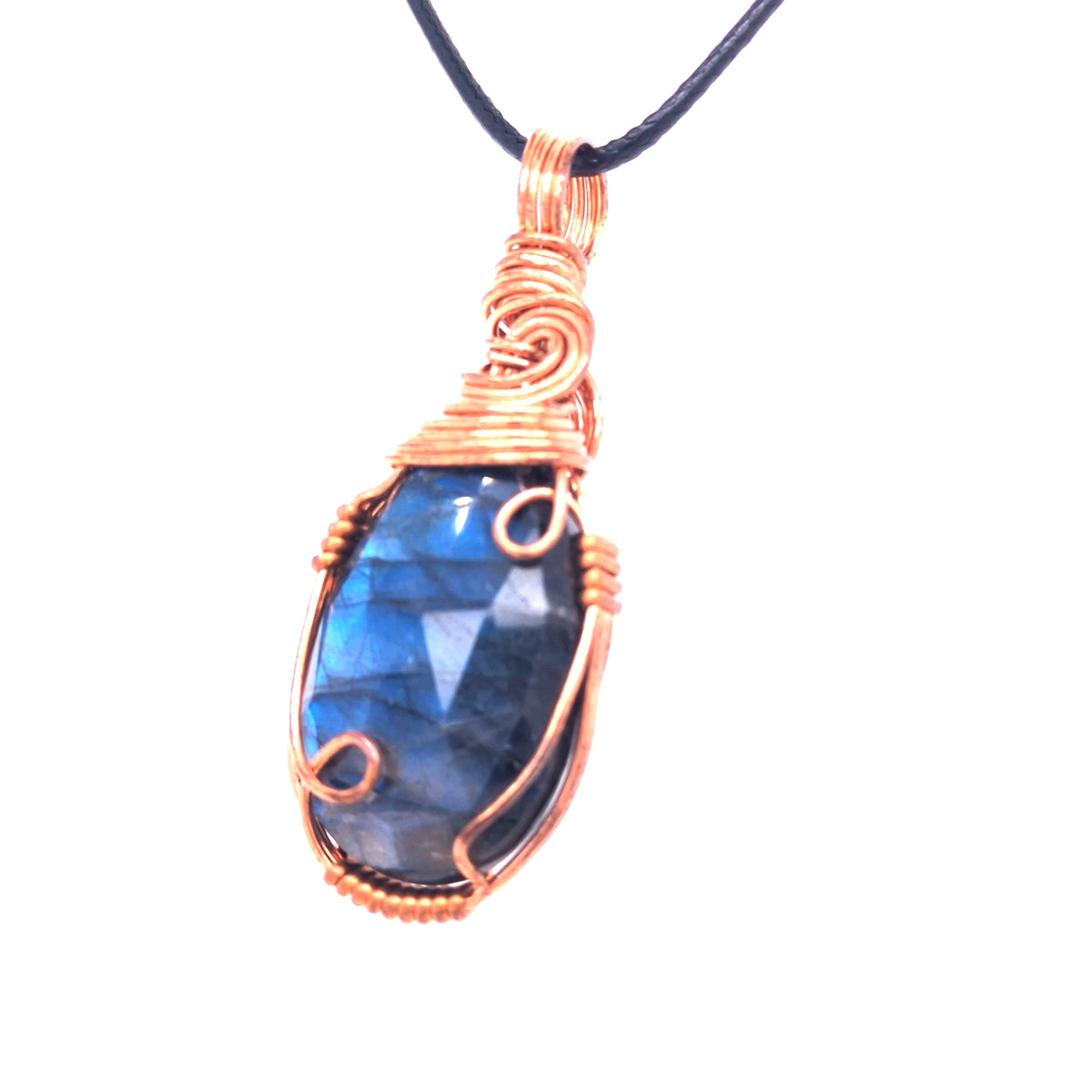 Copper Gemstone Pendants